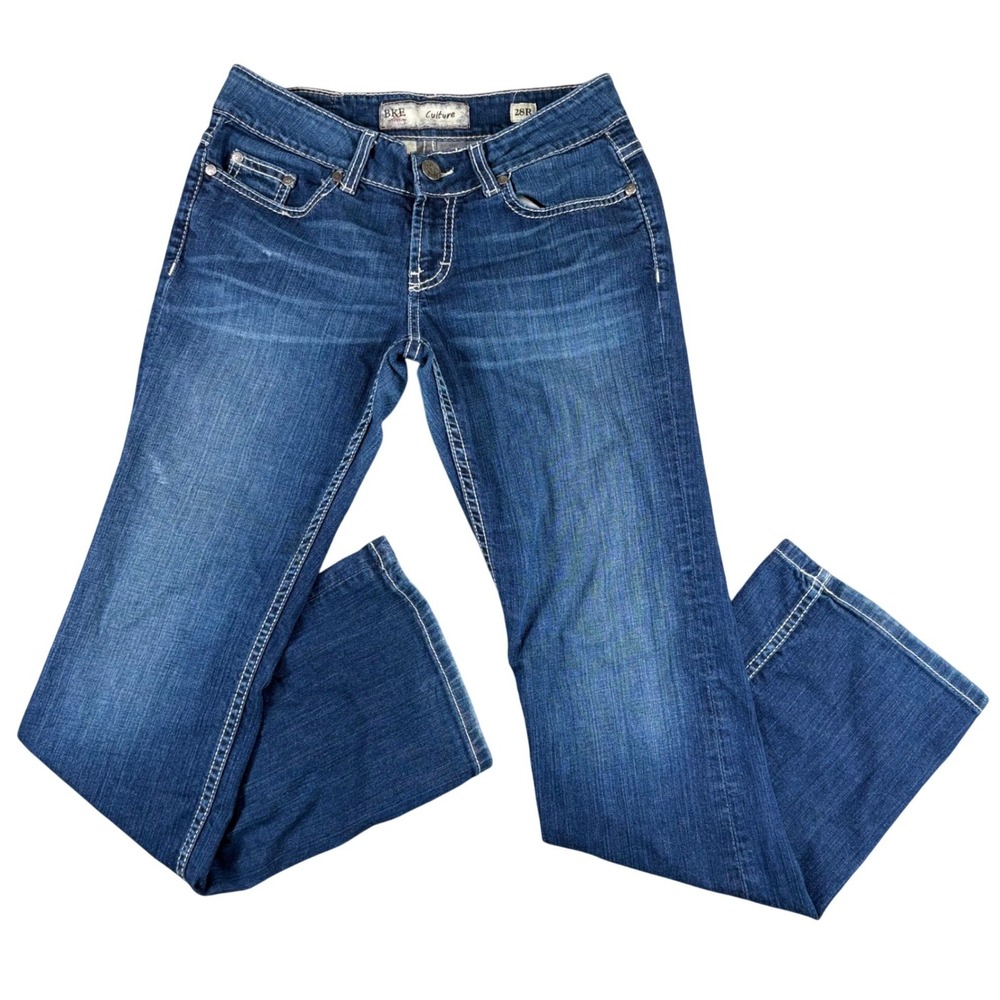 BKE Culture Jeans Womens 28R Bootcut Dark Wash Denim Stretch Blue Pants